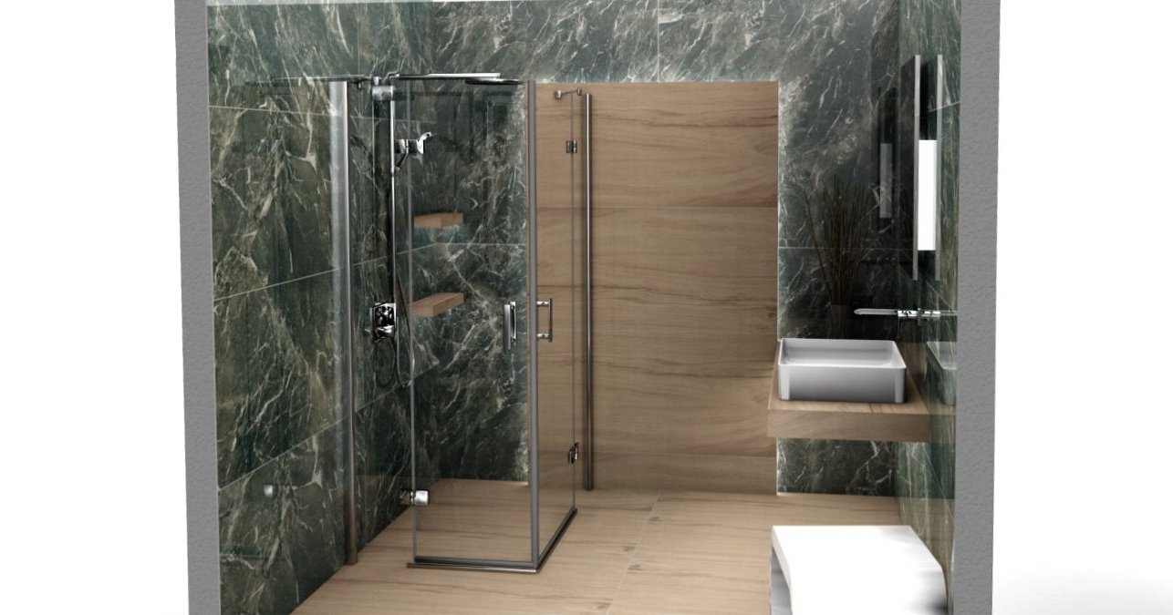 Velkoformátové obklady a dlažby v koupelně Velkoformátové obklady a dlažby v koupelně